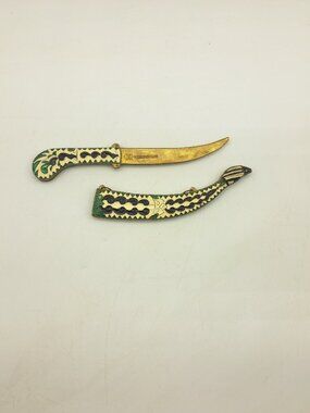 Vintage Brass Greek Knife By GH